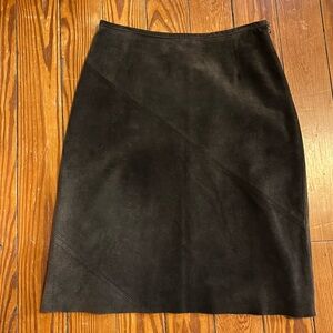 Vintage Y2K INC Brown Suede Skirt